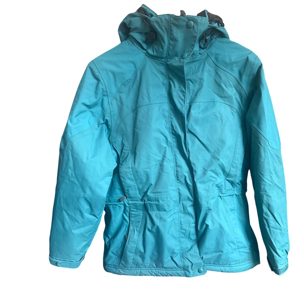 L.L. Bean Green Primaloft Hooded‎ Ski Jacket M